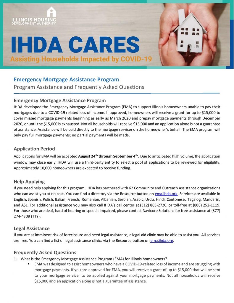 Mortgage assistance available to Illinois residents impacted by COVID