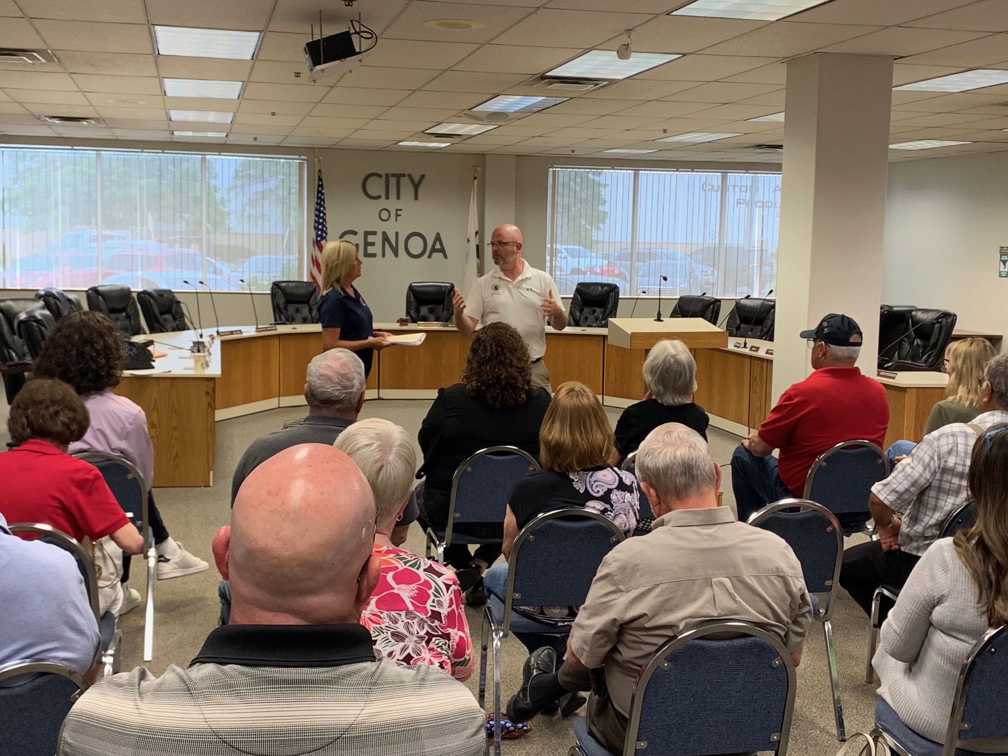Genoa Town Hall Draws Crowd Jeff Keicher